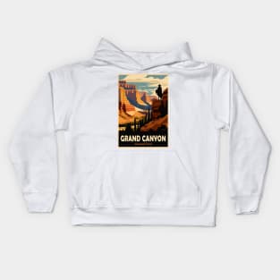 Grand Canyon National Park Vintage Travel Poster Kids Hoodie